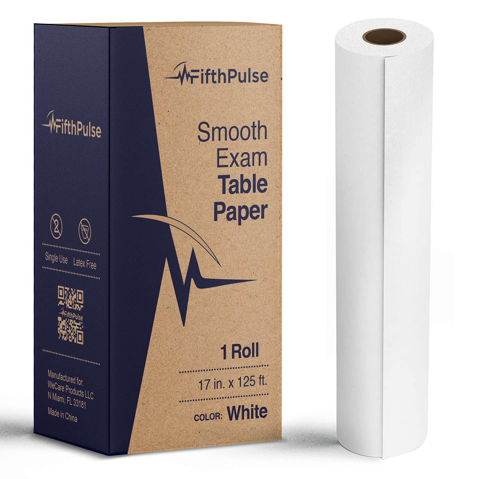 Medical Exam Table Paper Roll 17×125 Disposable White Sheet