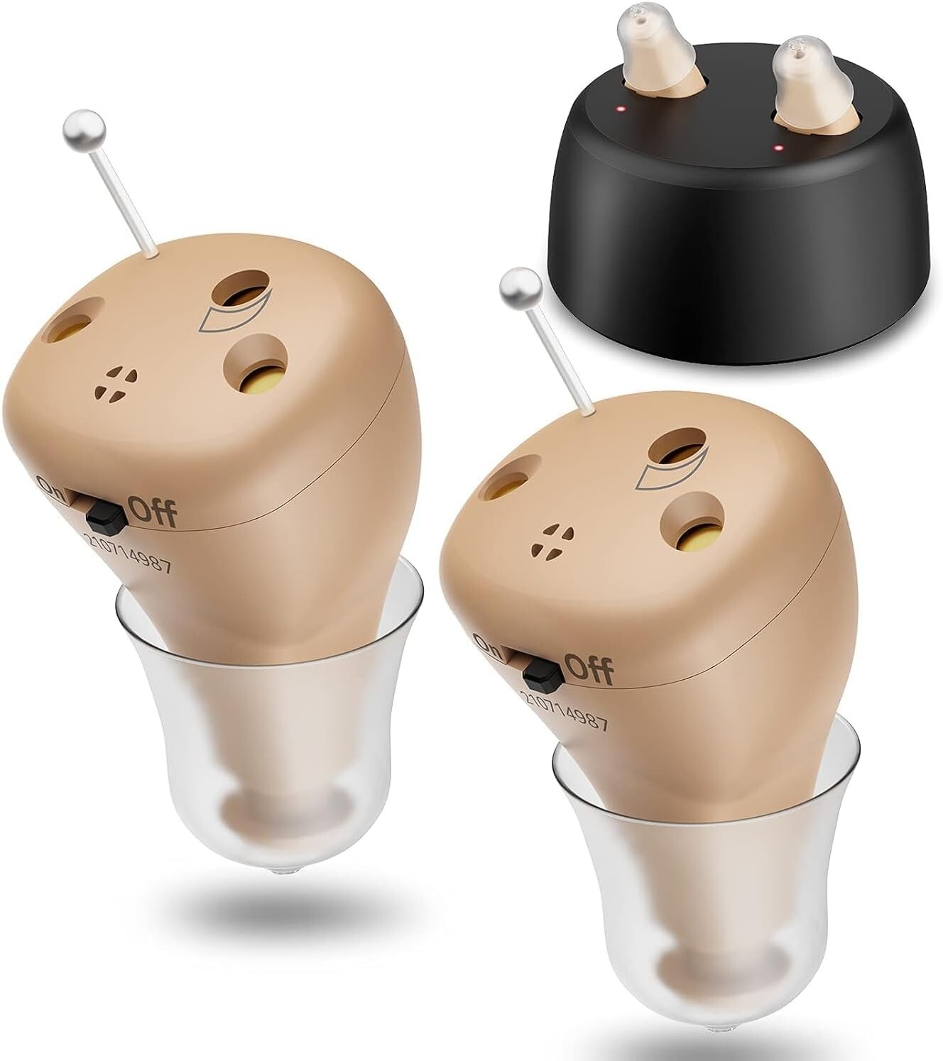 Rechargeable Hearing Aids for Seniors Clear Long Battery Life Noise Cancelling