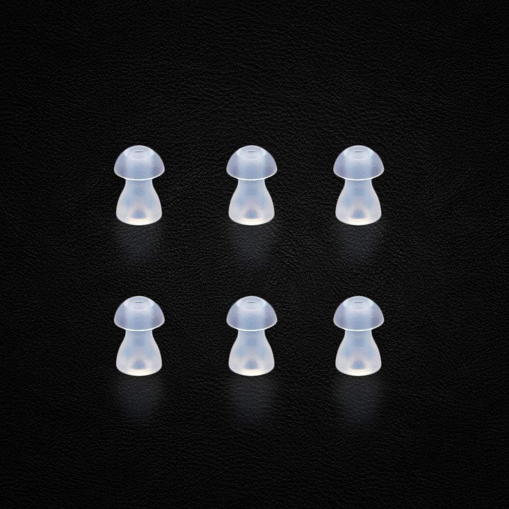 6 Pcs Silicone Hearing Aid Ear Tips Small Replacement Earplugs for BTE,ITE