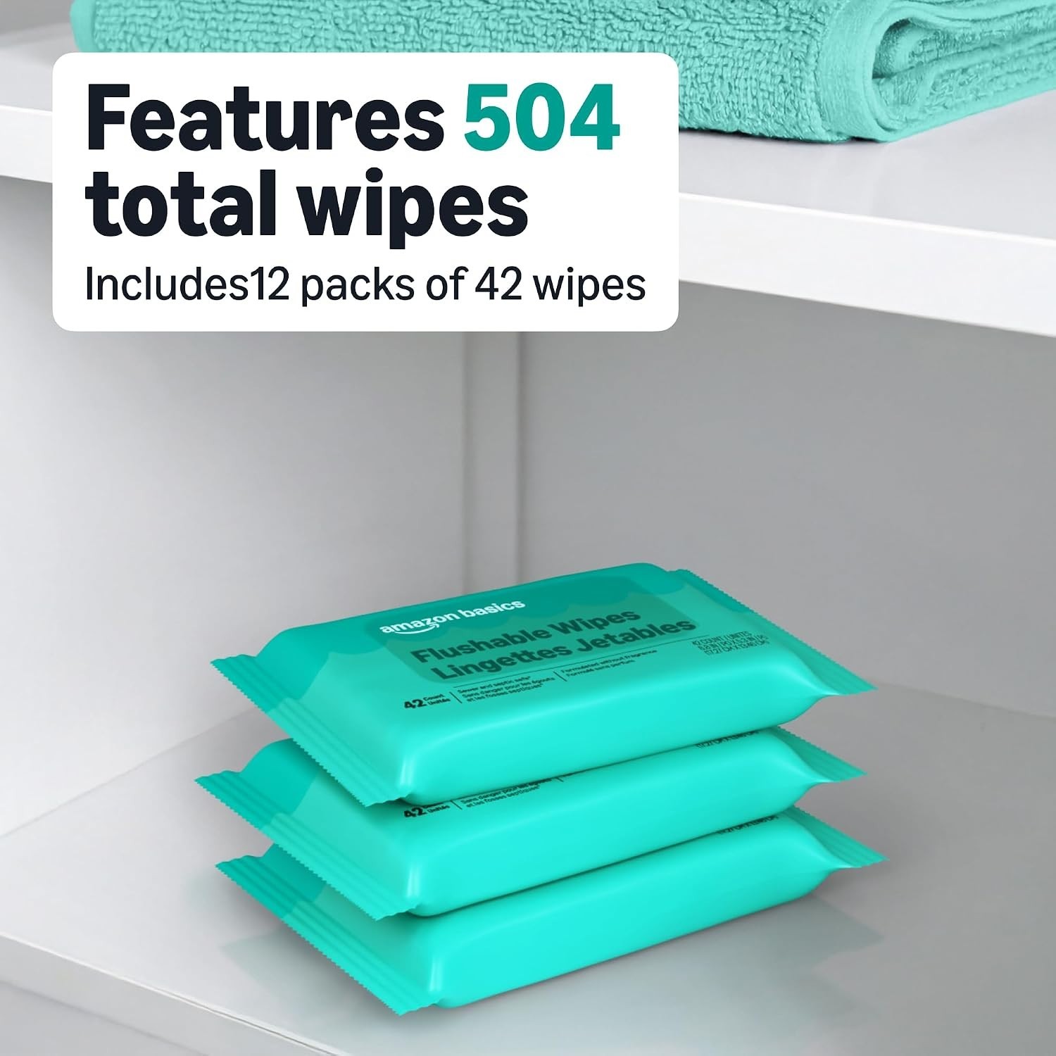 504 Fragrance-Free Flushable Wipes – Hypoallergenic Cleansing for Every Occasion