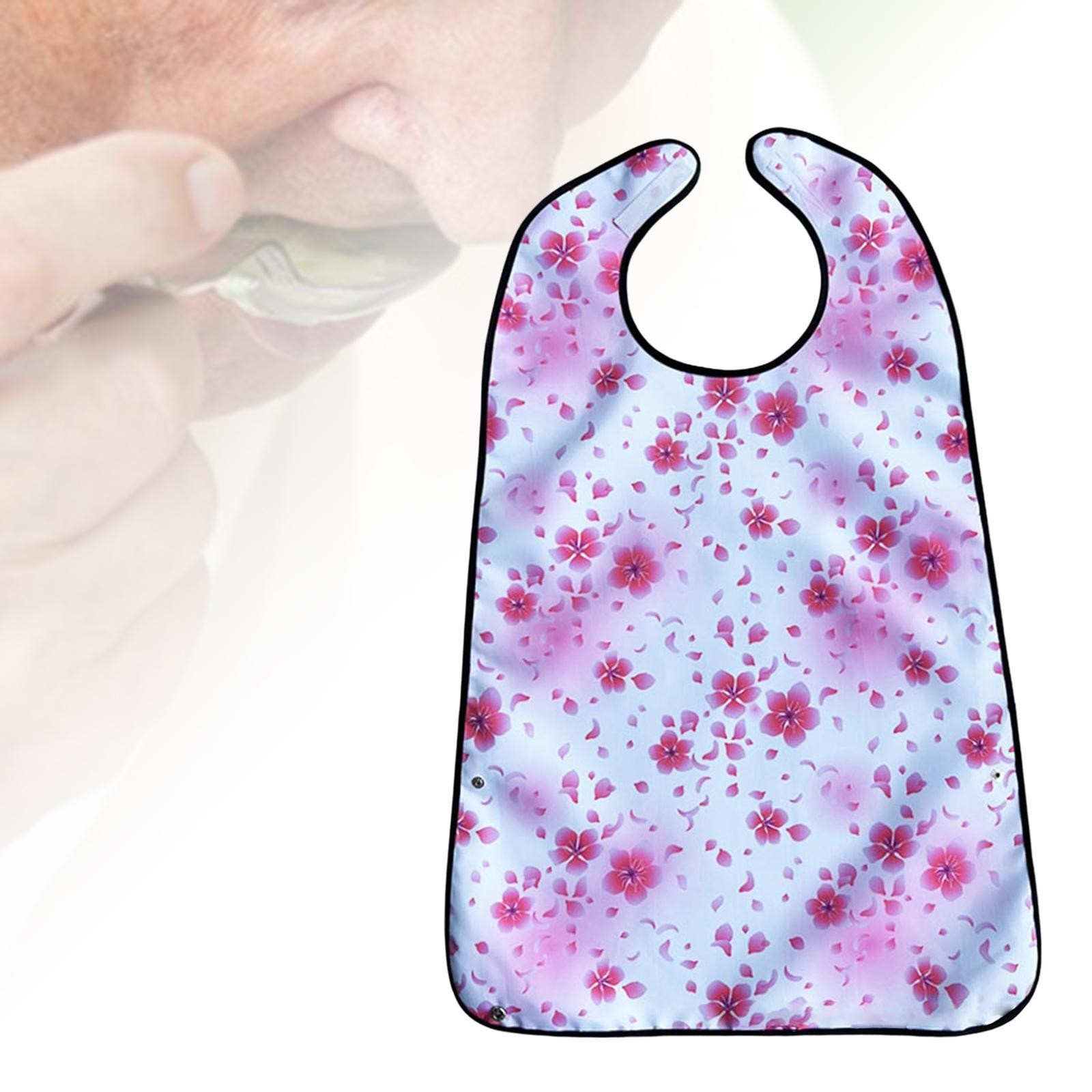 Adult Bibs for Eating Waterproof Full Protection for Elderly Women and Men White
