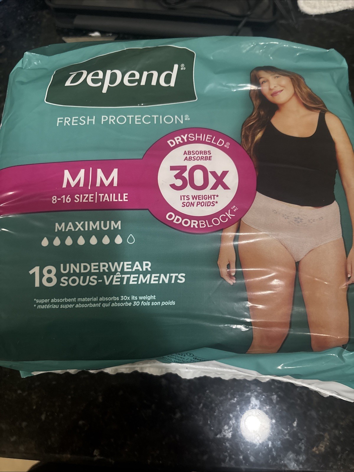 18 Count Fresh Protection Adult Diapers for Women – Super Absorbent & Latex Free