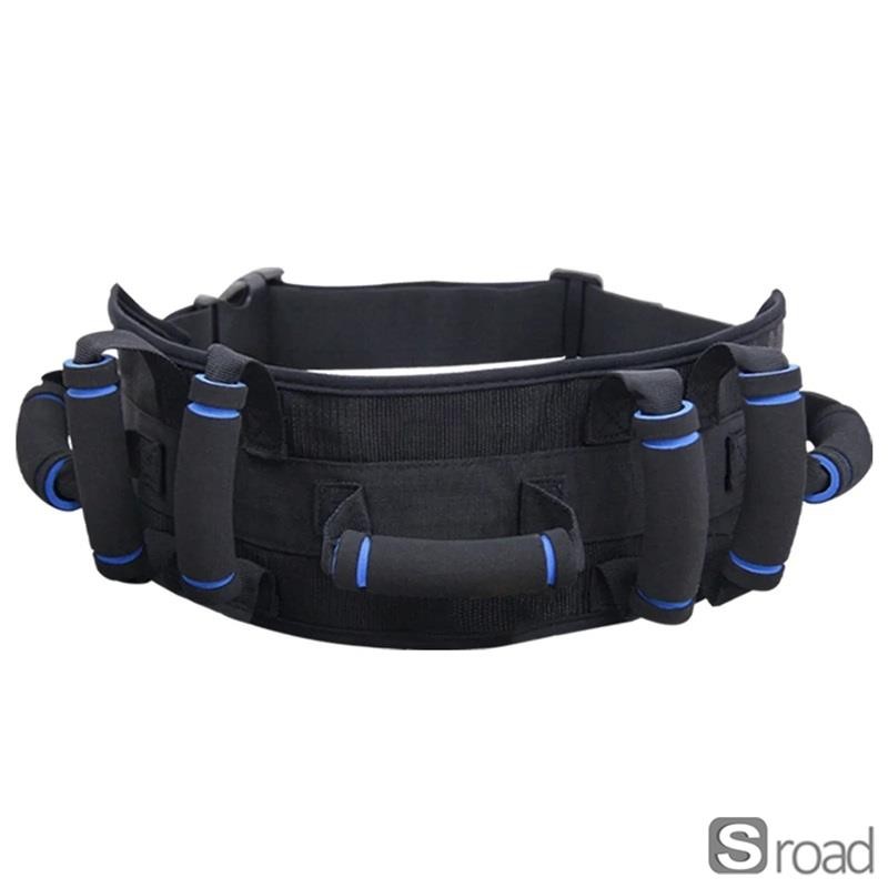 Adjustable Gait Transfer Safety Belt With 7 Handles NonSlip Elderly Mobility Aid