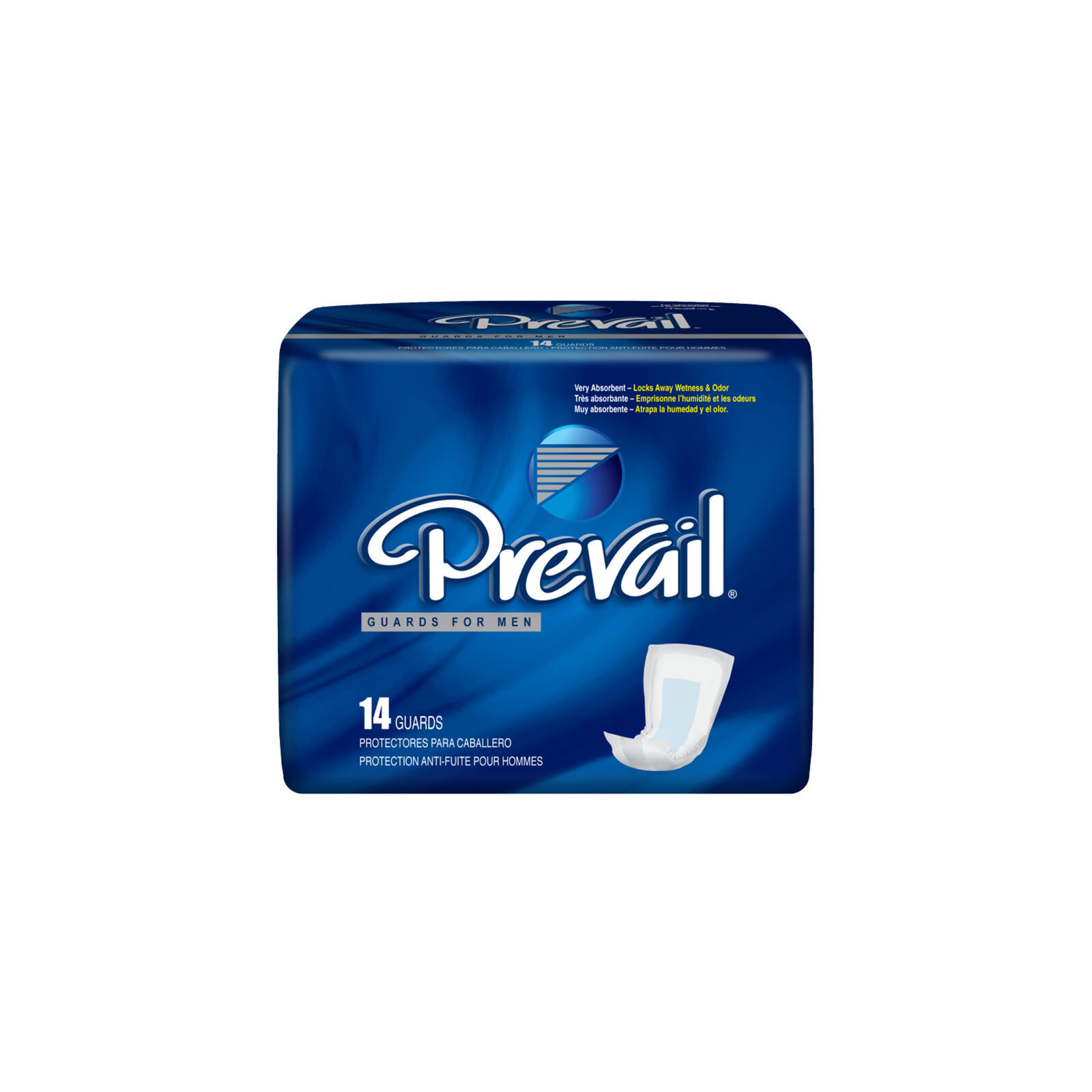 Prevail Daily Male Guards Incontinence Pads, 14 Count – 1 Pack (PV811)