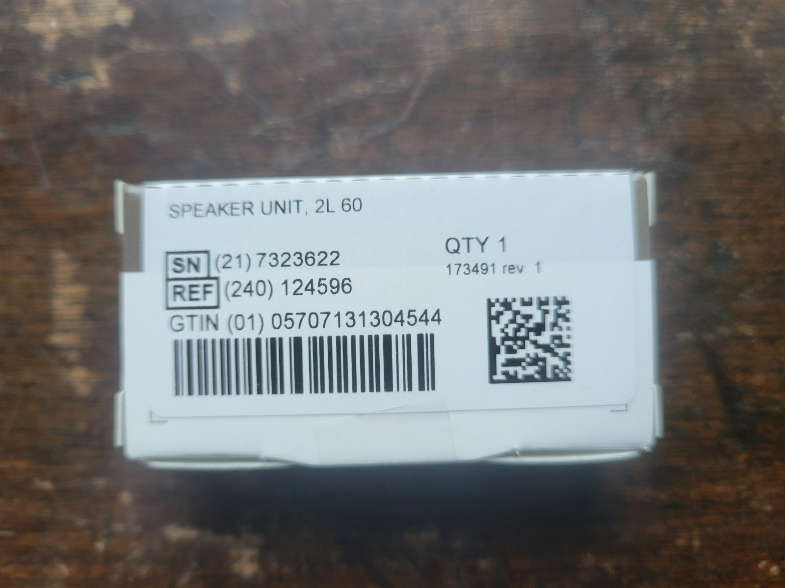 Oticon miniFit C1 Speaker Unit Size 2 Left 60db Brand New Sealed