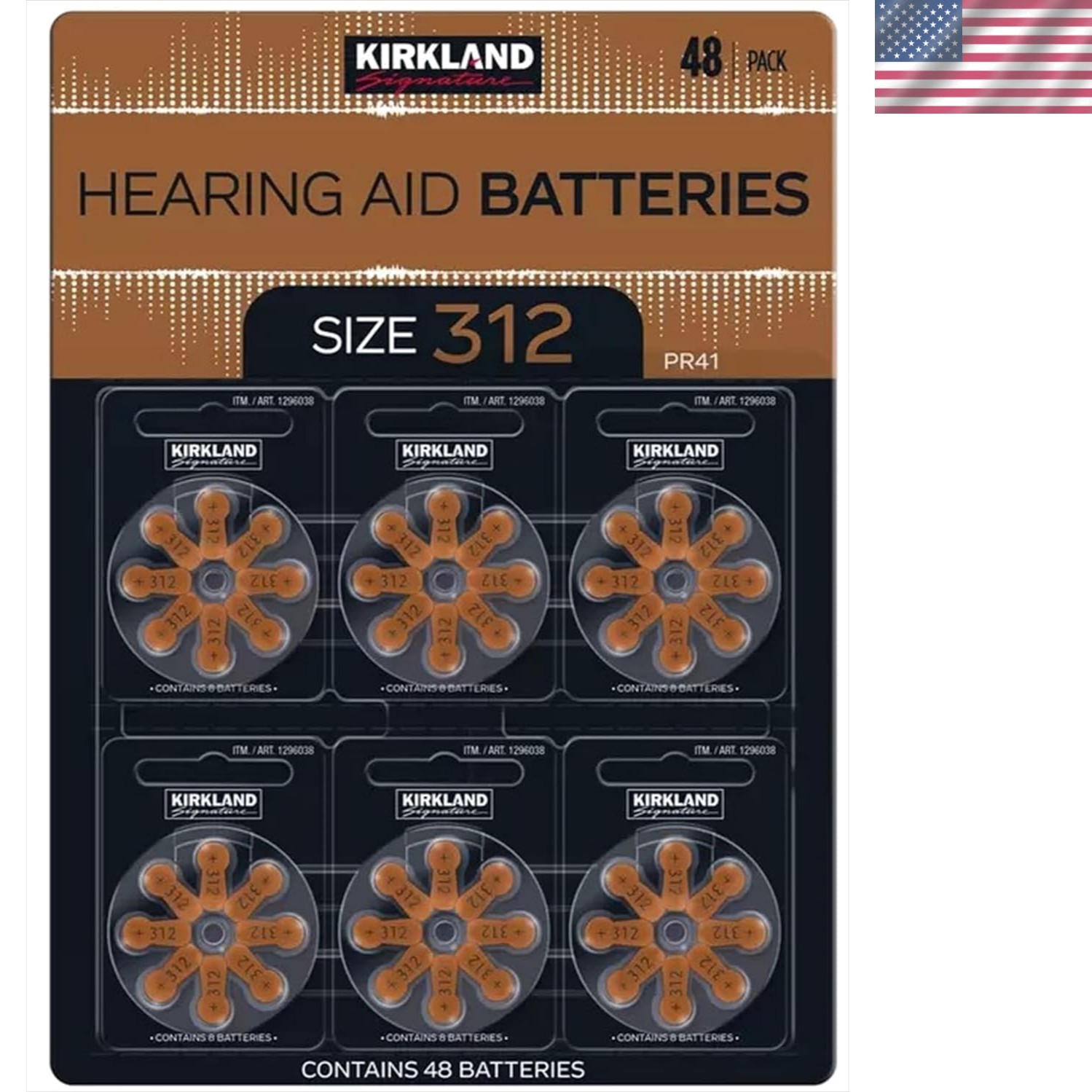 Hearing aid batteries size 312 1.45 Volt Mercury free