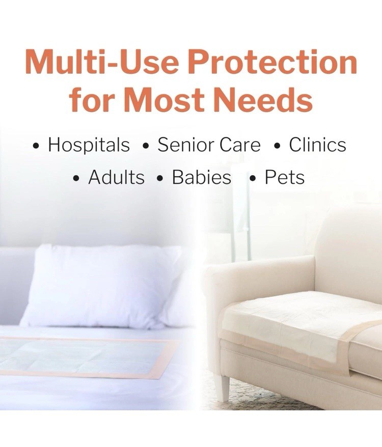Ultra Underpads, Incontinence Bed Pads 30″ X 30″ [100 Count], Heavy Absorbency,