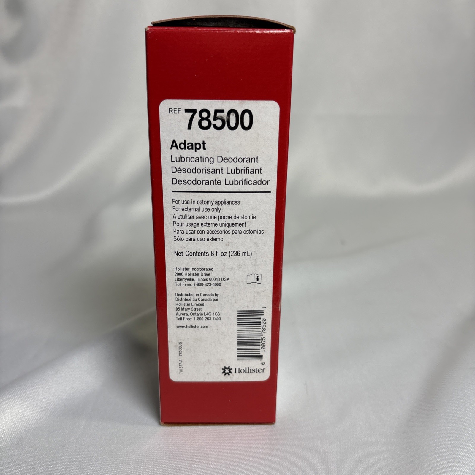 Hollister 78500 Adapt Lubricating Deodorant – 8oz. (Exp)