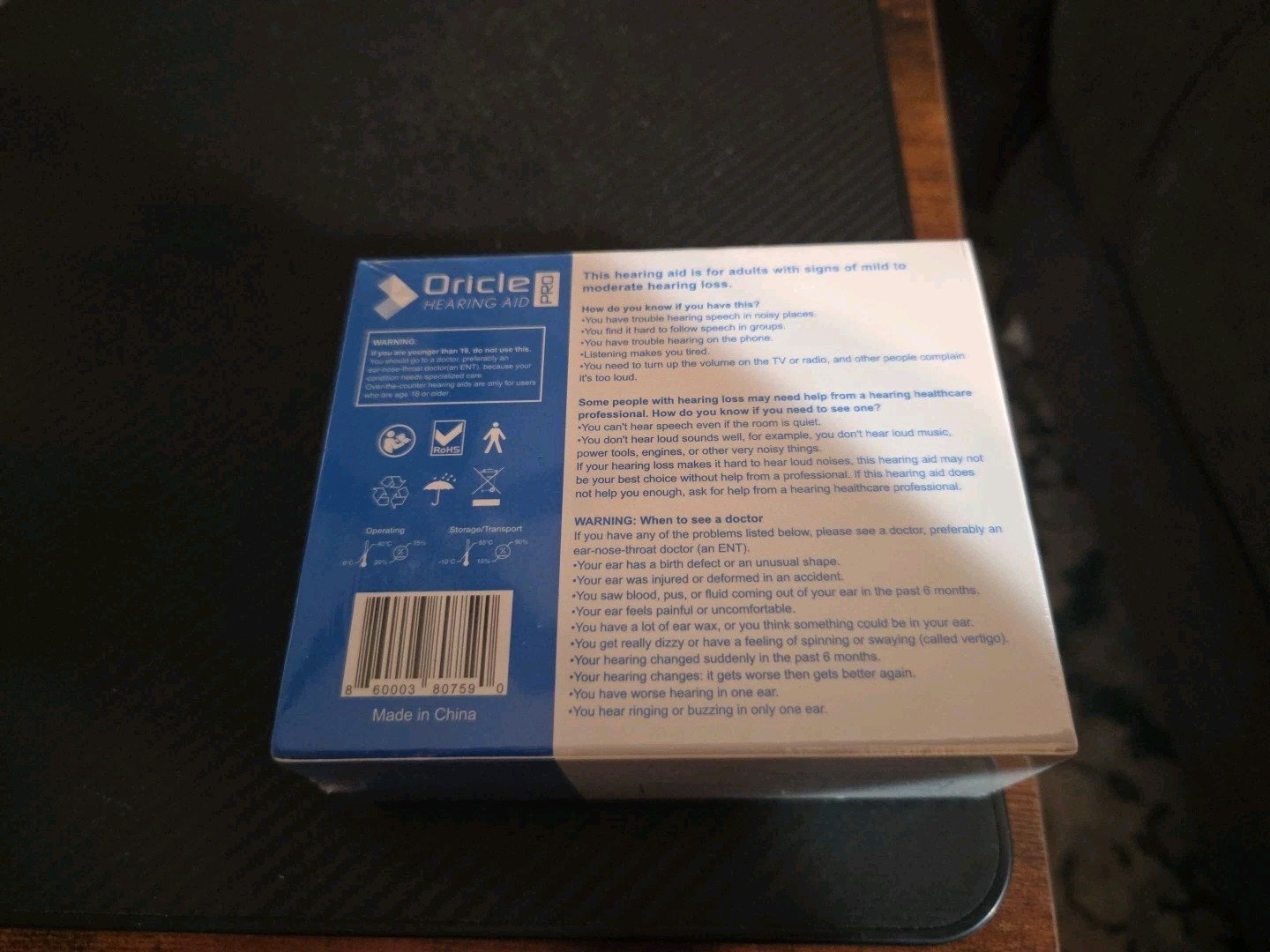 SEALED – Oricle Pro Hearing Aids for Seniors 16 Channel Hearing Aids # JH-A17BT