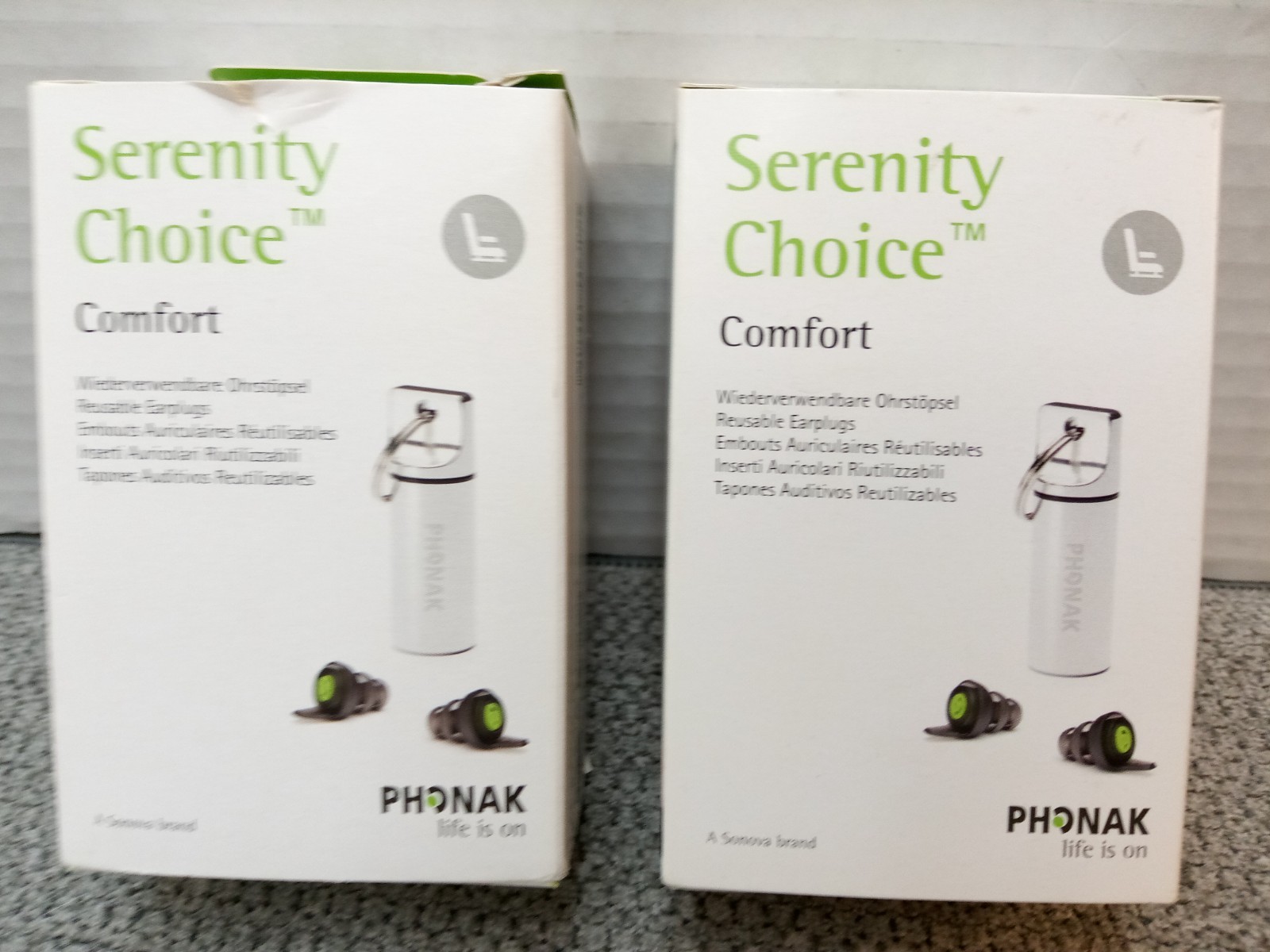 Phonak Serenity Choice Comfort KR15 Reusable Earplugs (2pk bundle) NEW