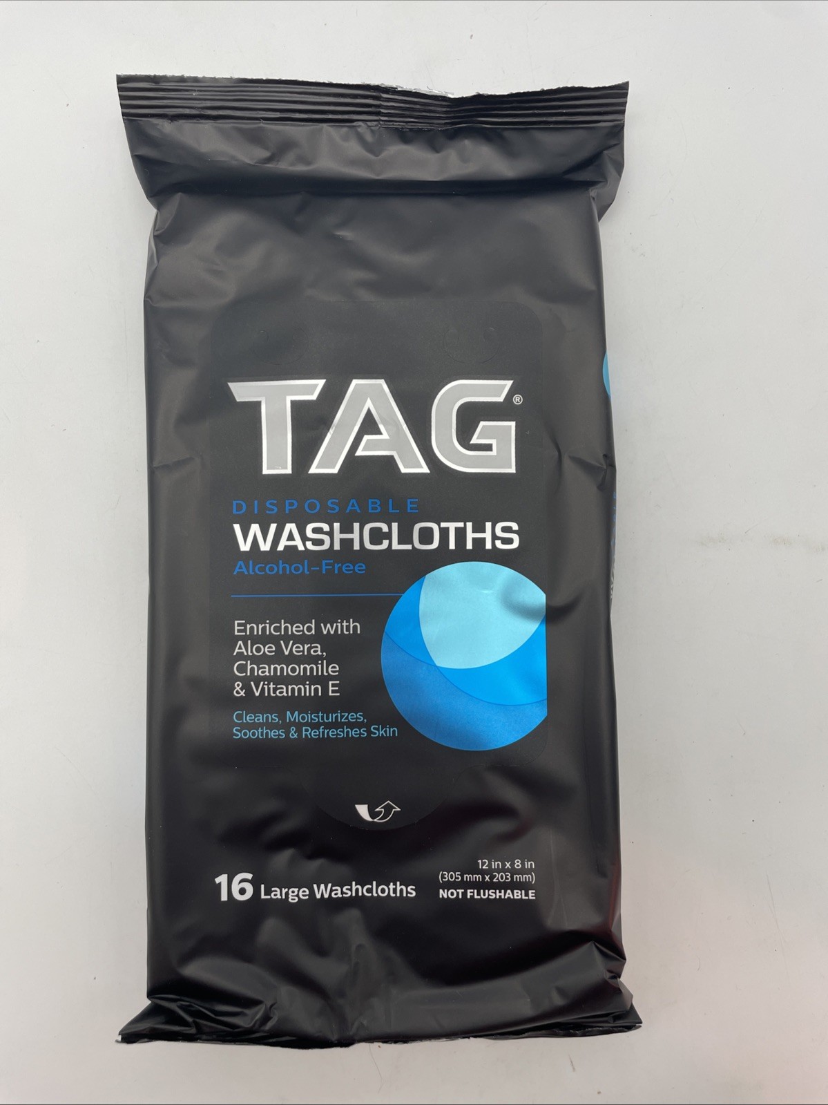 Lot 7 TAG Disposable Wipes Washcloths Alcohol-Free w/Aloe Vera Vitamin E