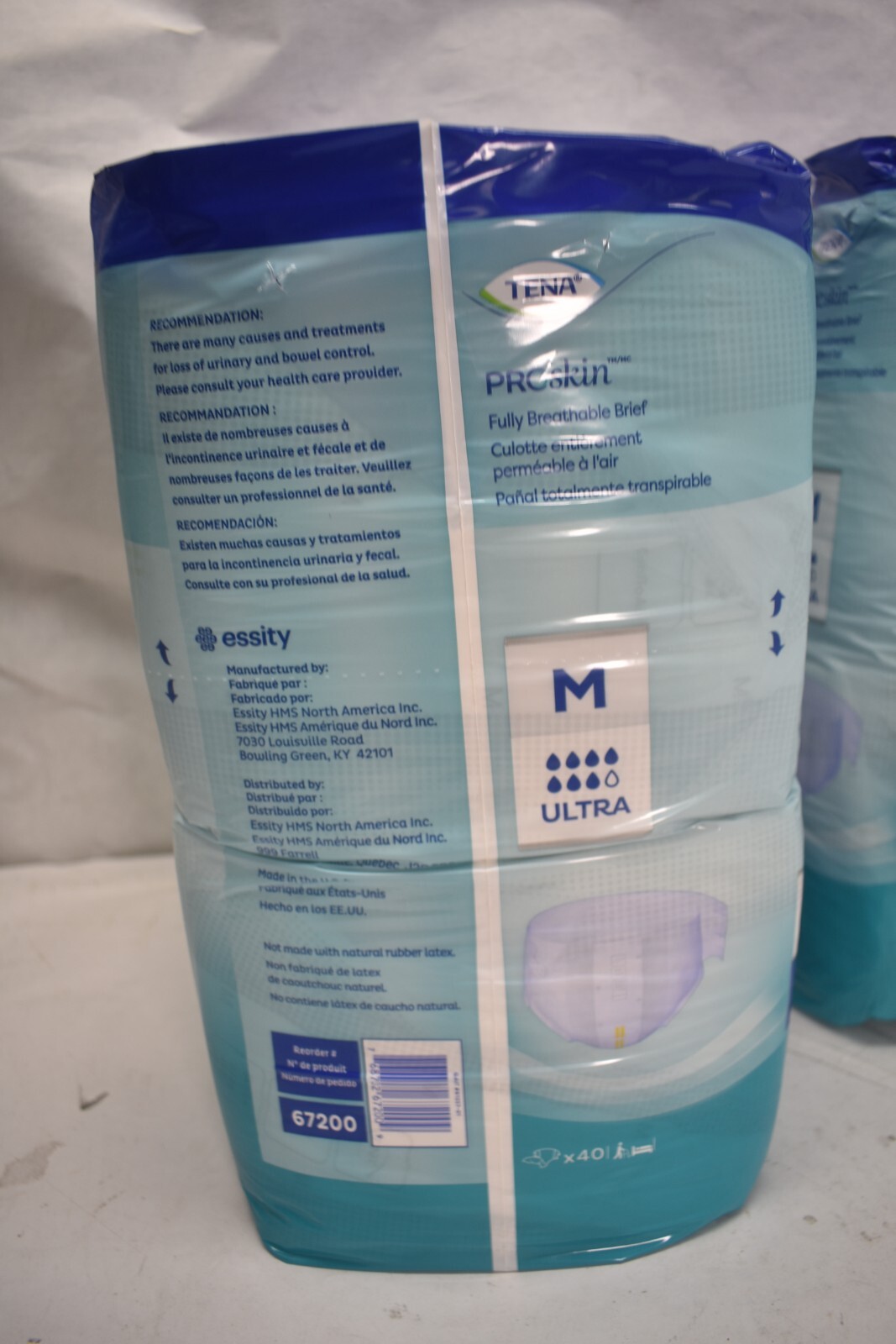 Lot of 64 Tena Ultra Heavy Absorbency Adult Disposable Briefs M 67200