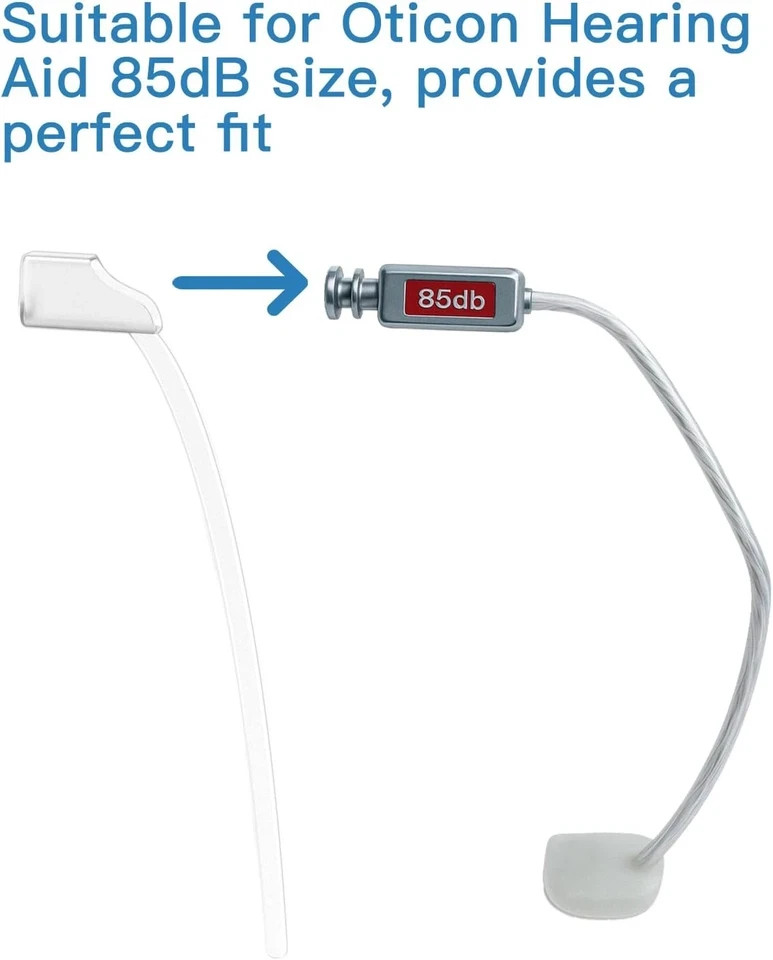 4-Pack Sports Lock for Oticon 85db – Low Touch and Secure Fit for Hearing Aids –