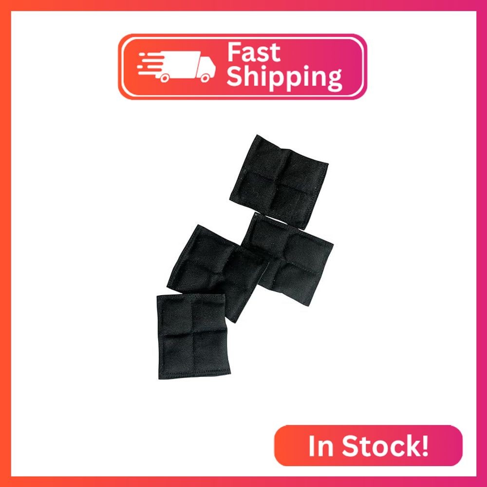 Fun and Function – Quilted 1/2 lb Weighted Vest Inserts (Set of 4) – Black – Mod