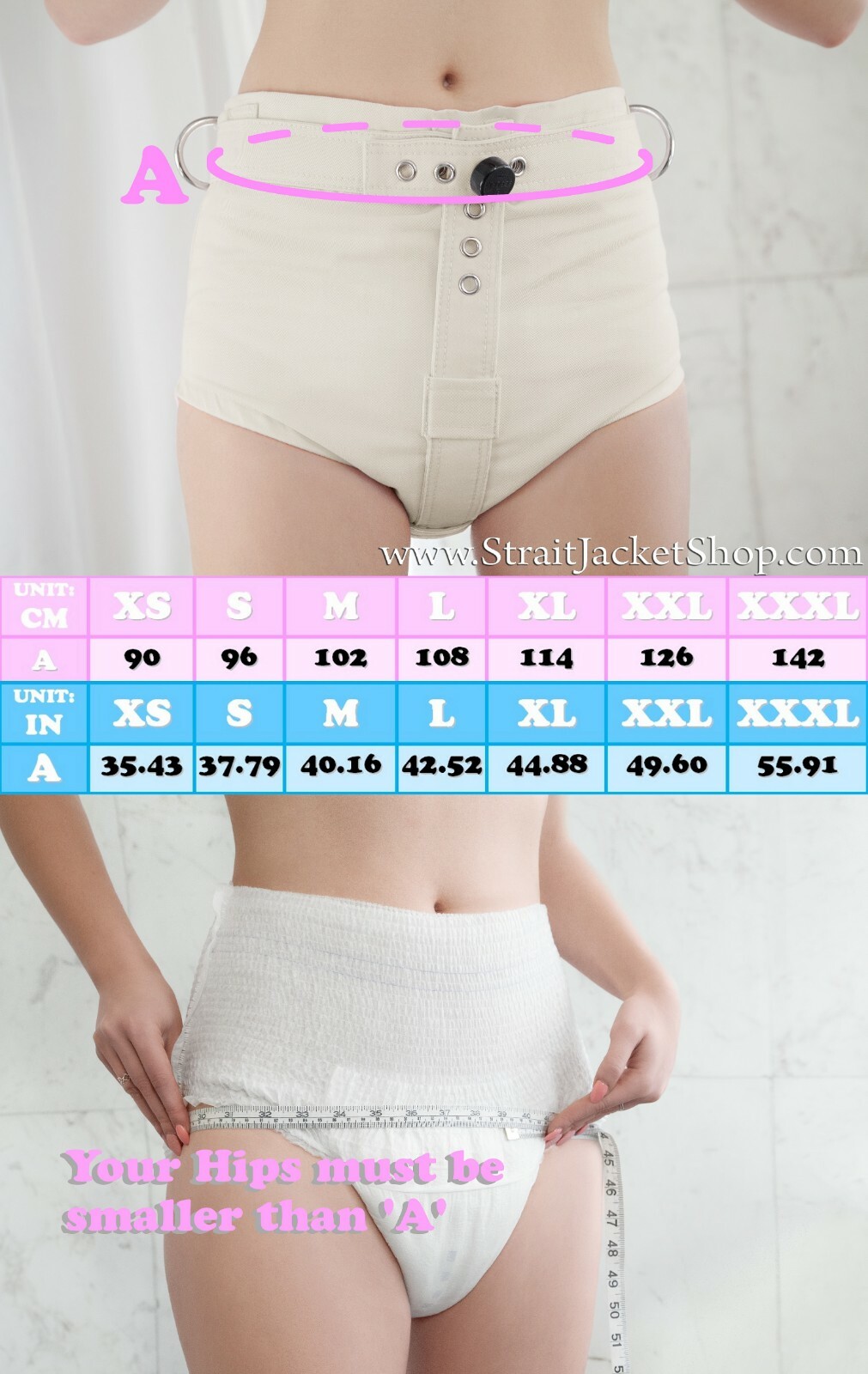 Blue Lockable Diaper Cover Pants – Anti Diaper Removal Cover with Segufix Locks