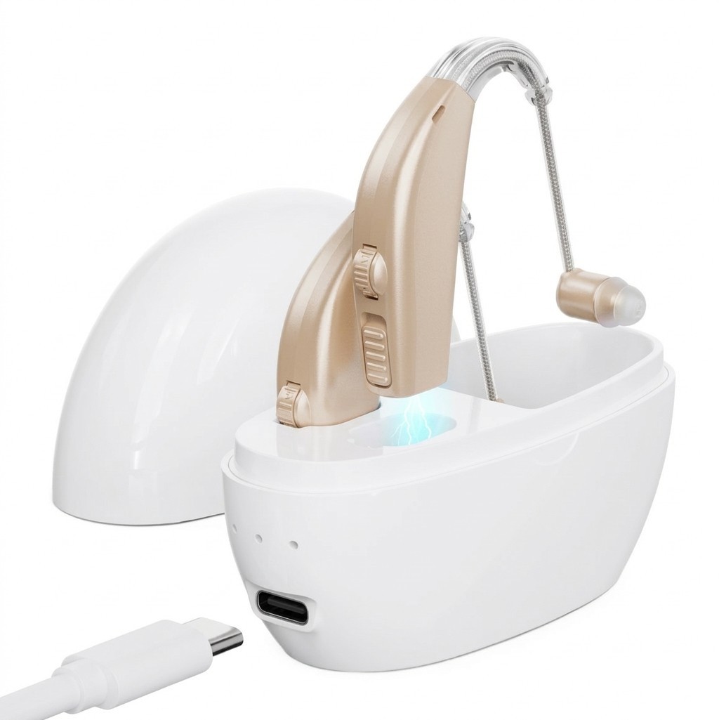Hearing Aids Hearing Amplifiers for Seniors Rechargeable with Noise Cancelling