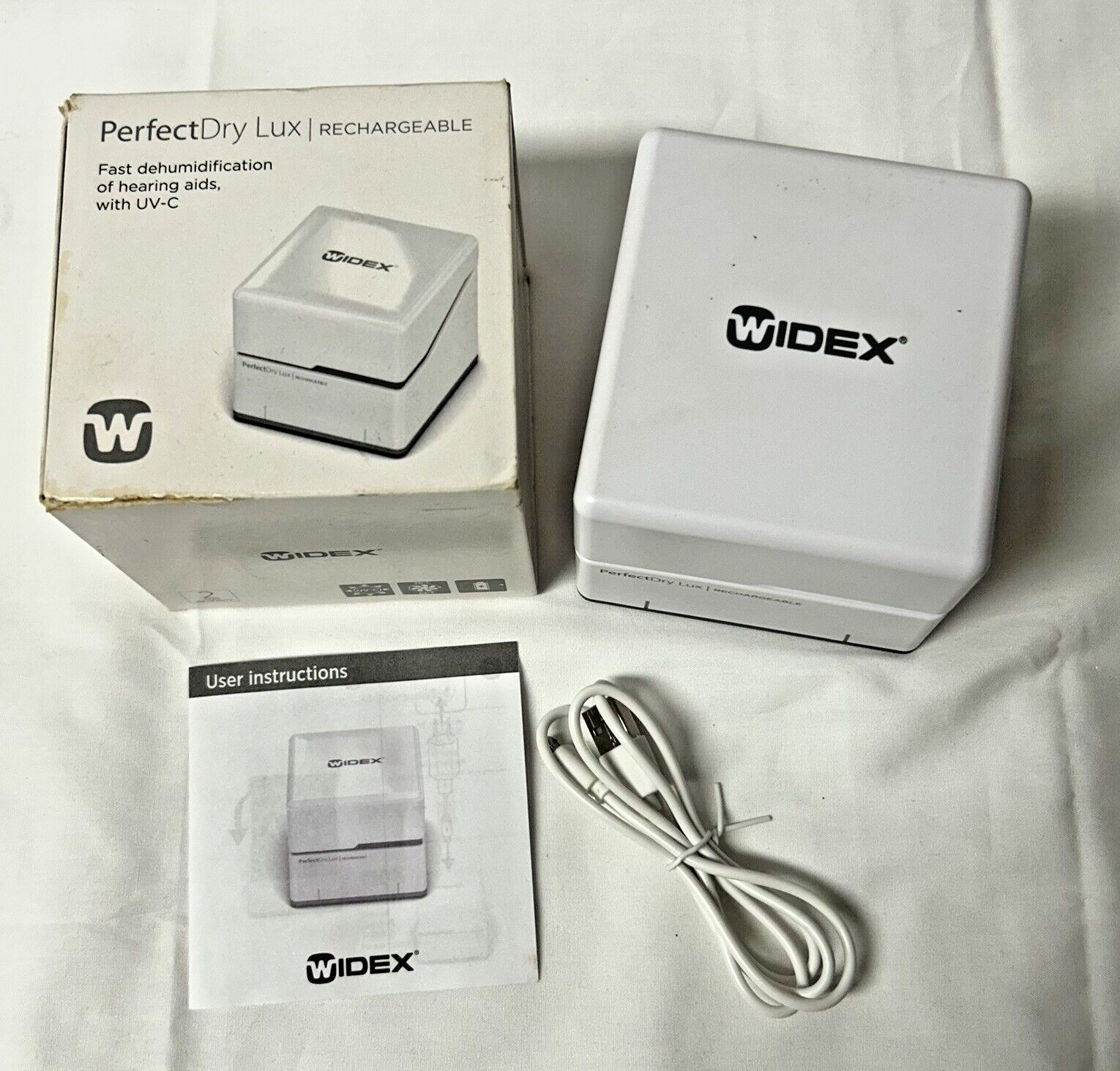 Widex PerfectDry Lux Rechargeable Portable Electronic Hearing Aid Dryer