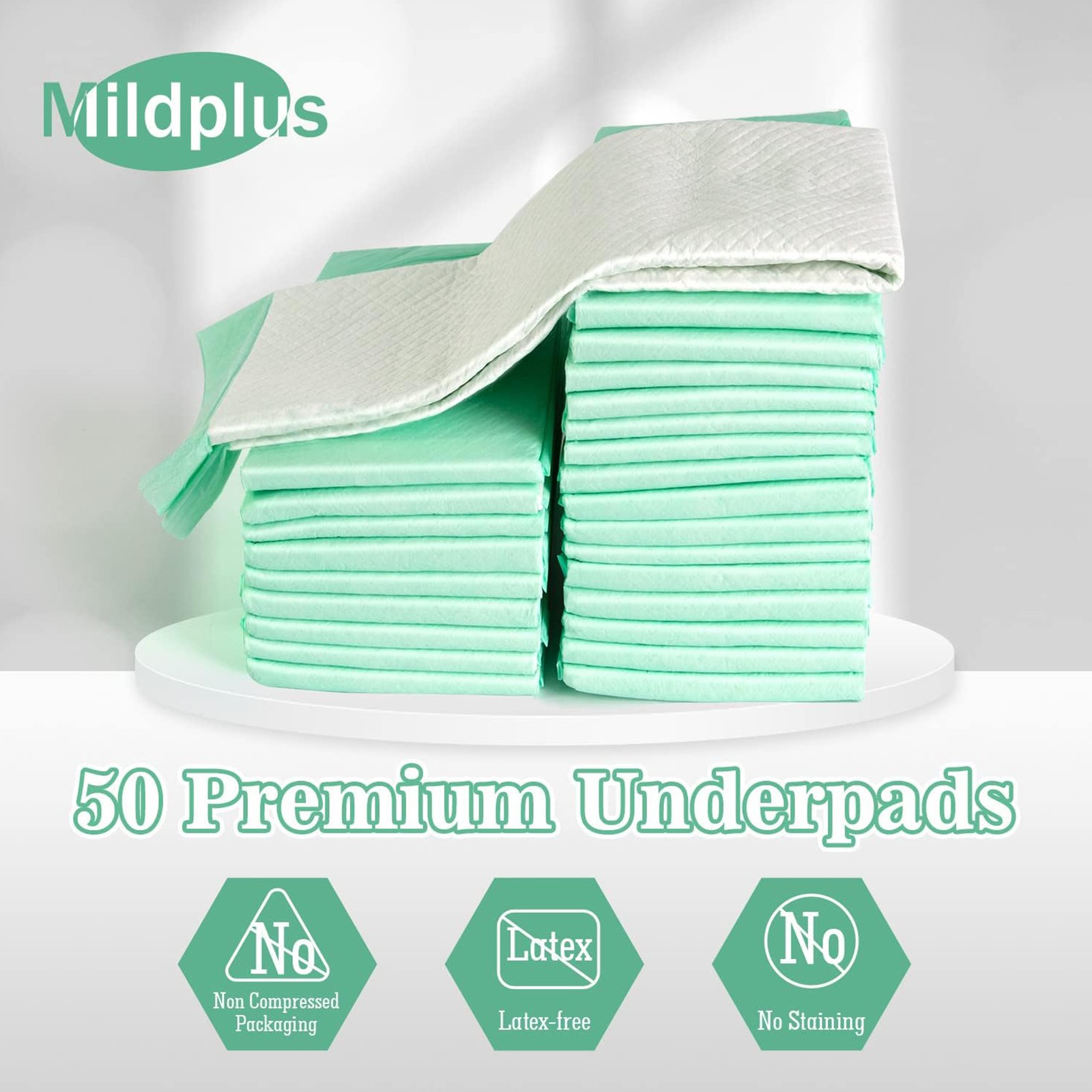 MILDPLUS Disposable Bed Pads 30“x36” Extra Large Underpads, 50 count – FAST SHIP