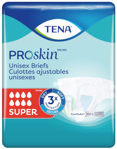 Tena Proskin Unisex Briefs Super Absorbency Large – 14 Pieces
