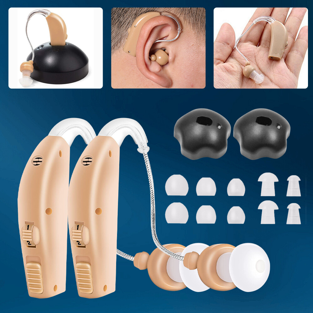 Rechargeable Hearing Aid Digital Sound Amplifier for Elderly Seniors Deaf Adults