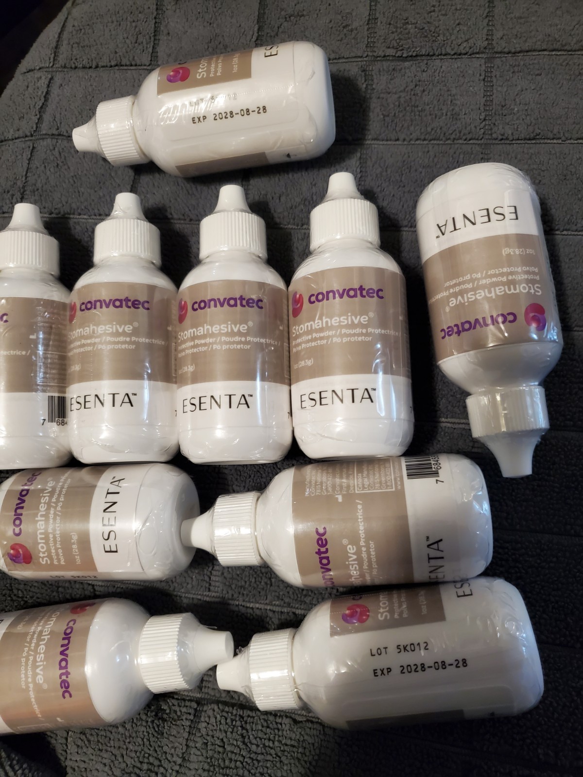 48 Bottle of Convatec 025510 STOMAHESIVE Protective Ostomy Stoma Powder Exp.2030