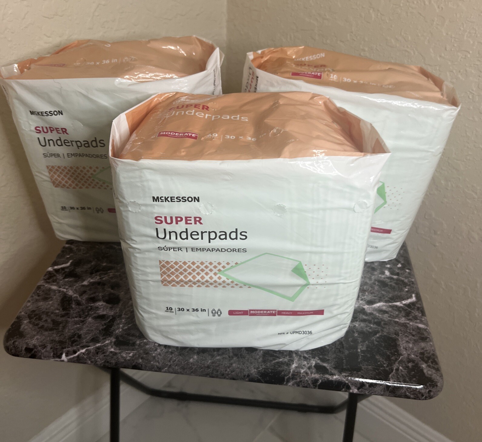30 McKesson Moderate Absorbency Adult Bed Pad Disposable Underpads 30″x 36″