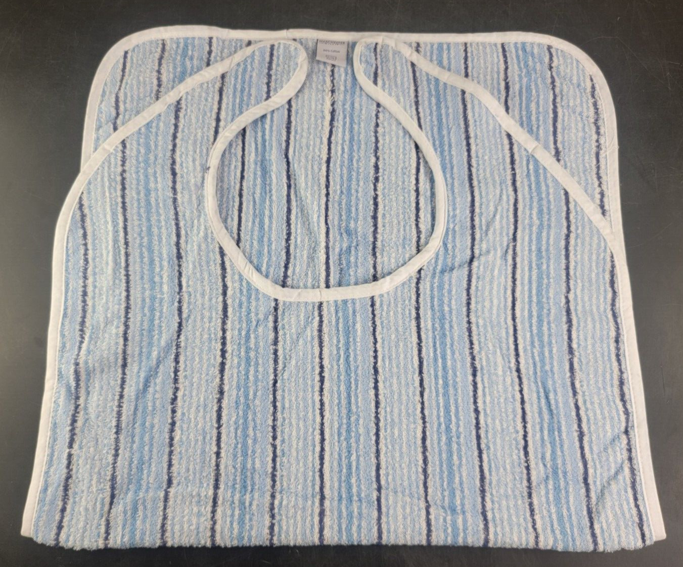 (2 PK) Long Adult Bib 2XL Length 22×42 Washable Super Absorbent EZ Tie