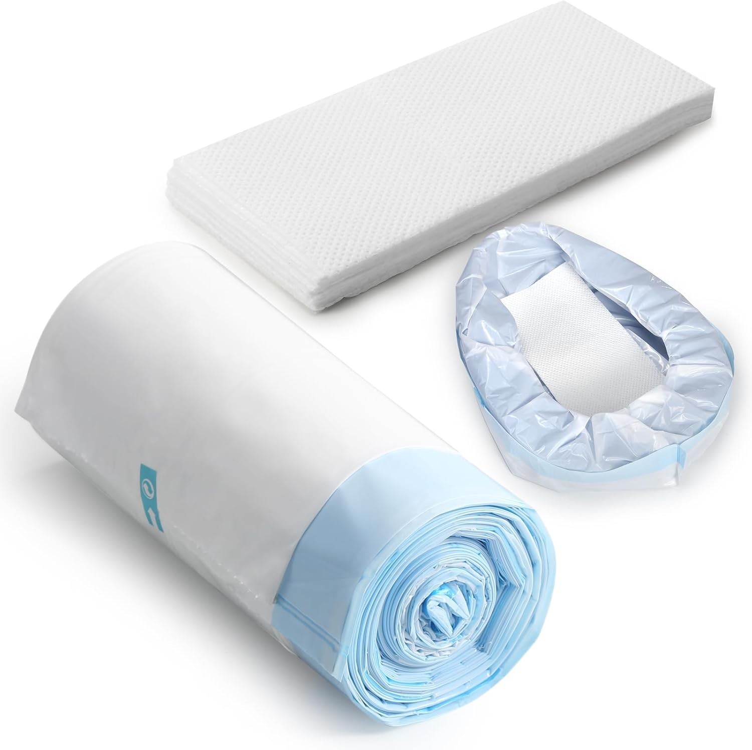 20 Pack Medical-Grade Commode Liners – Bedpan Liners for Home & Healthcare Use
