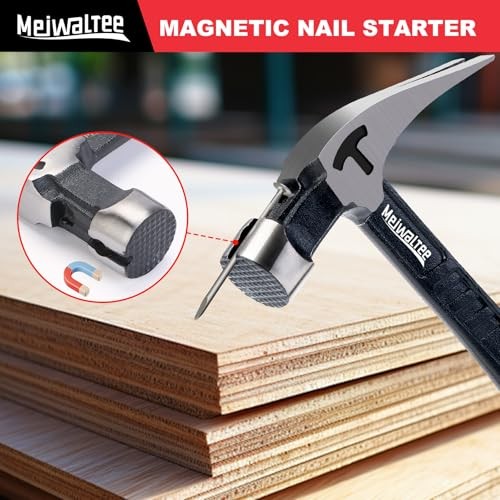 20 oz Heavy Duty One-piece Forged Hammer, Straight Claw 20 oz Claw Hammer