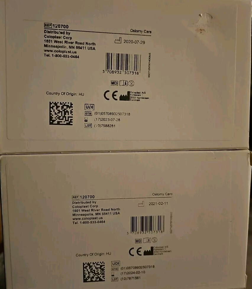 Coloplast Brava 120700 Elastic Barrier Strips Lot 2 Boxes Of 20 Per Box New