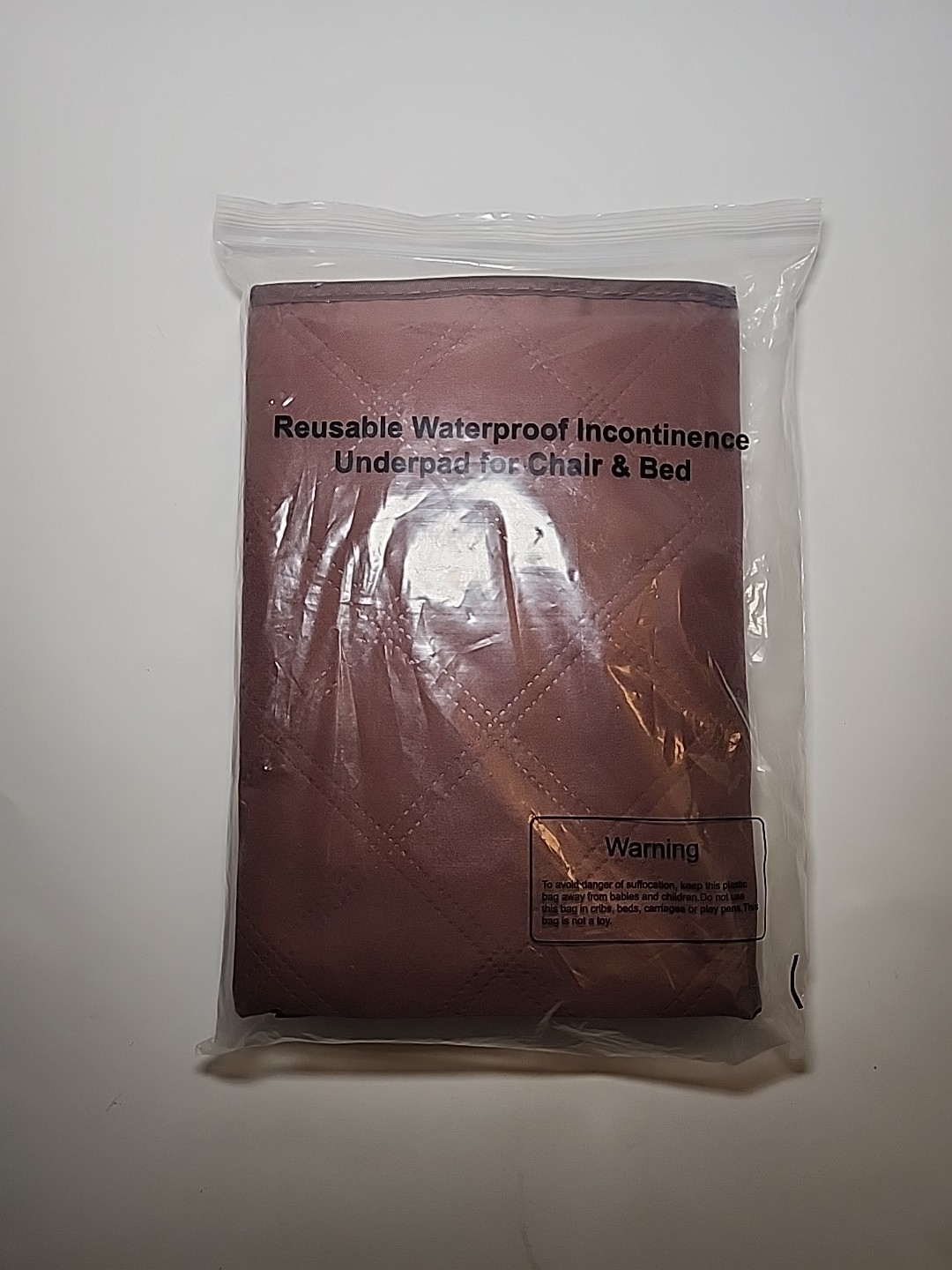 Waterproof Chair Pads for Adult Incontinence Washable 2 Pack 22″ x 21″ Coffee