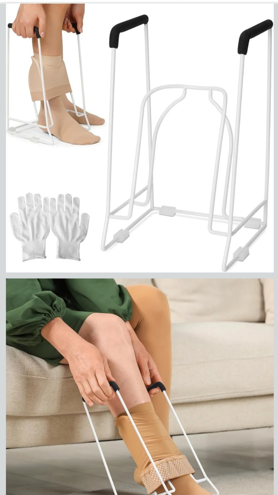 Medium Stocking Compression Sock Donner Aid Device For Calf Size Less Than 18″
