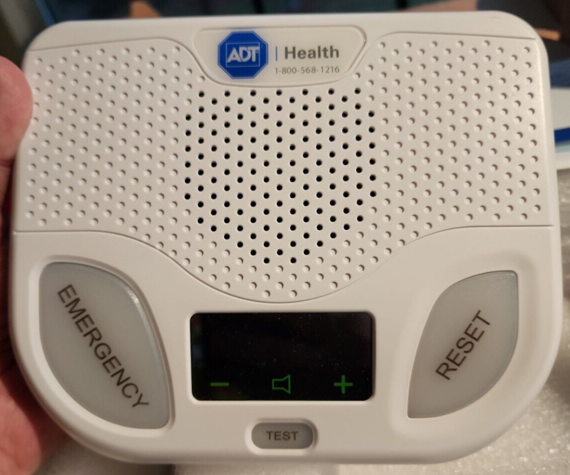 ADT Health Black Watch, White Pendant, Base Mobile Medical Alert System