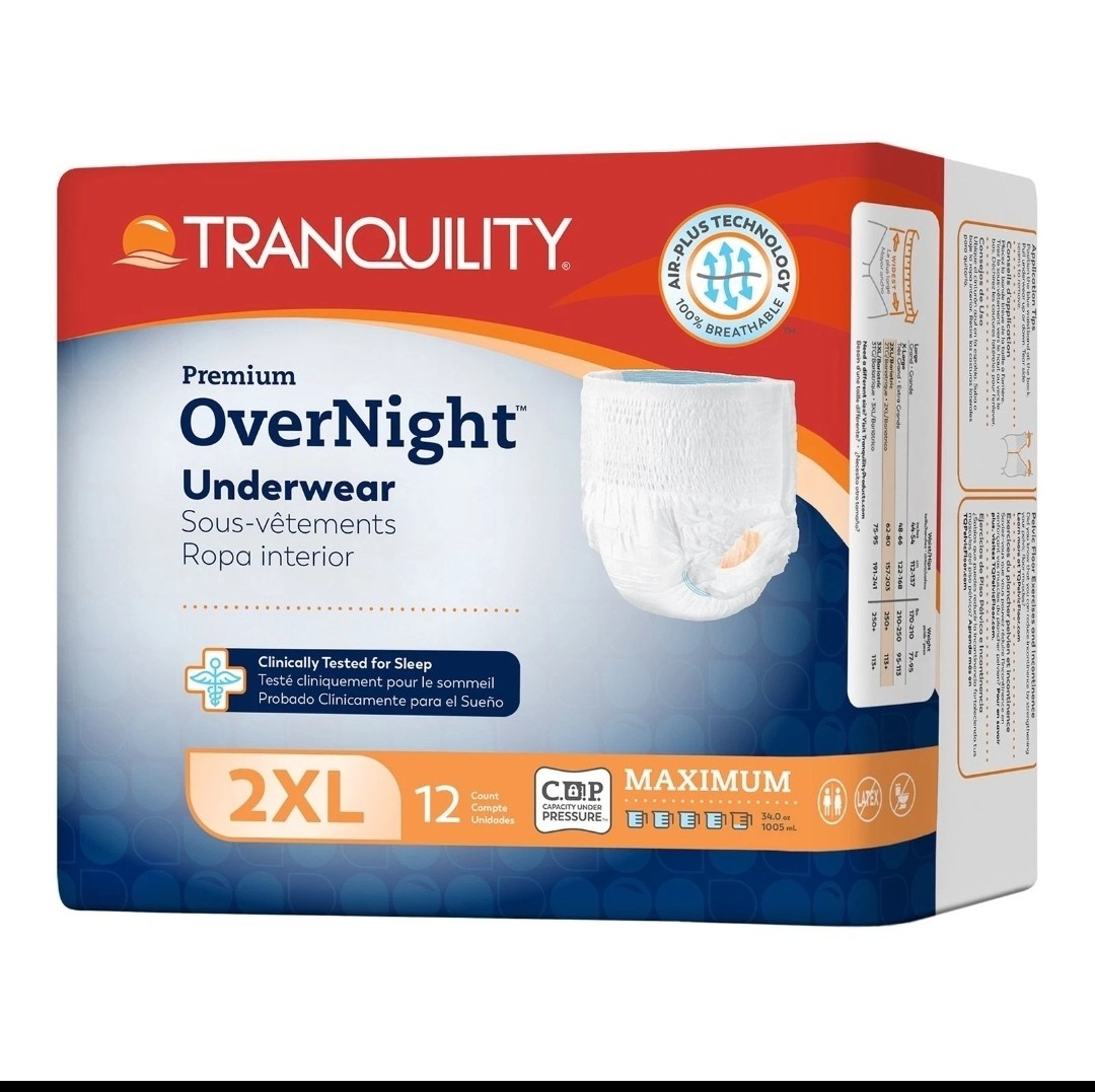 Tranquility Disposable Underwear 2X-Large 12 Ct