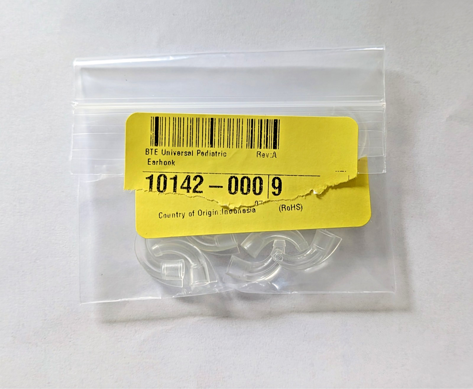 NEW Genuine Starkey BTE Universal Pediatric Earhooks OEM 10142-000 (4 Pack)