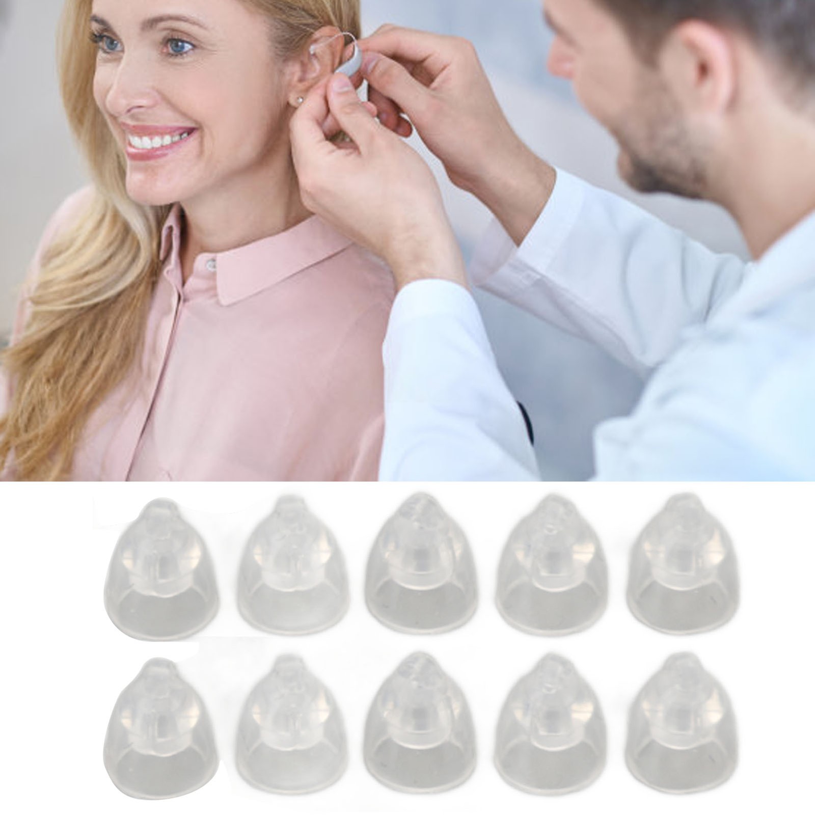 10pcs Double Vent Bass Domes For MiniFit Comfortable Soft Silicone NEW