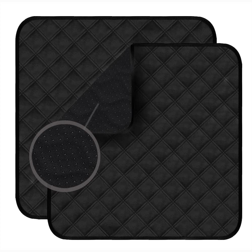 2 PCS Quilted Seat Protector Pads Incontinence Washable Absorbent 21×22 In