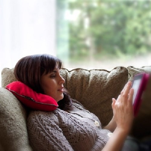 Bucky Utopia U-Shaped Neck Pillow, Cherry Red, One Size Size,