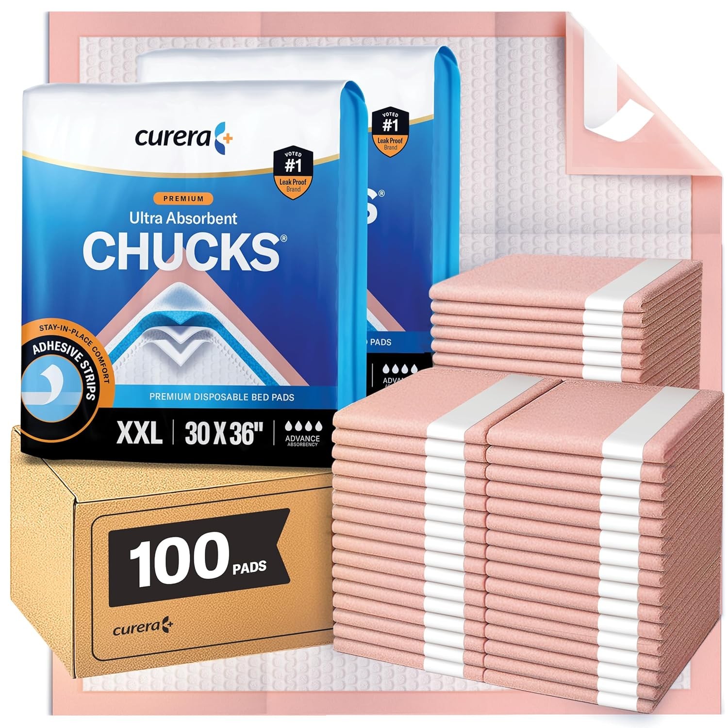 Chucks Premium Disposable Underpads 30”x36” [100-Count] Ultra 30 x 36