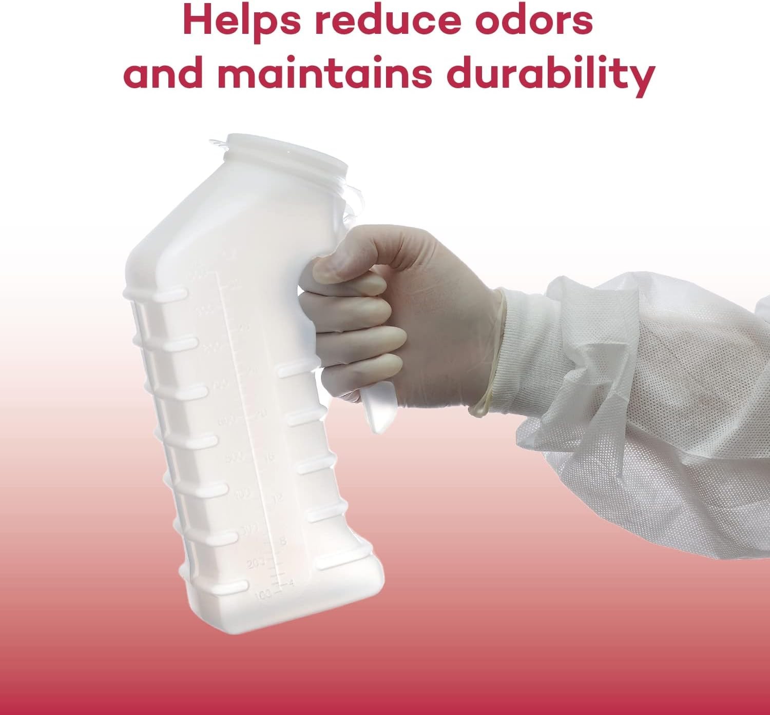 Portable Male Urinal with Attached Cover
