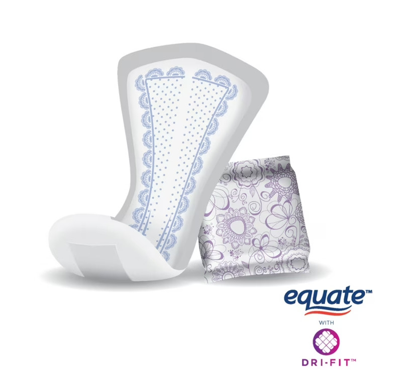 Equate Women’s Overnight Ultimate-Extra Coverage Incontinence Pads