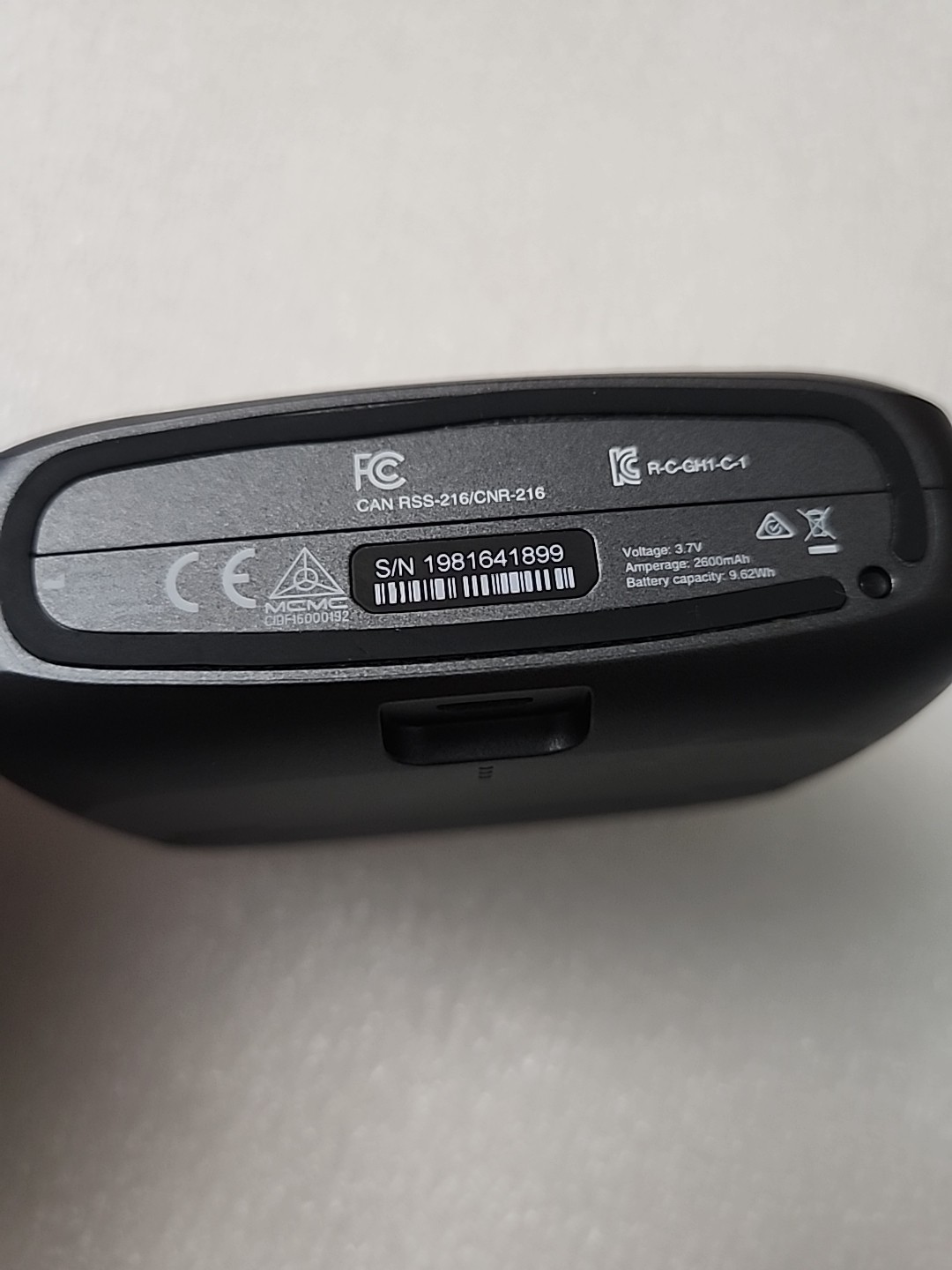 ReSound GN C-1 Hearing Aid Bluetooth Gray Rechargeable Case – Used
