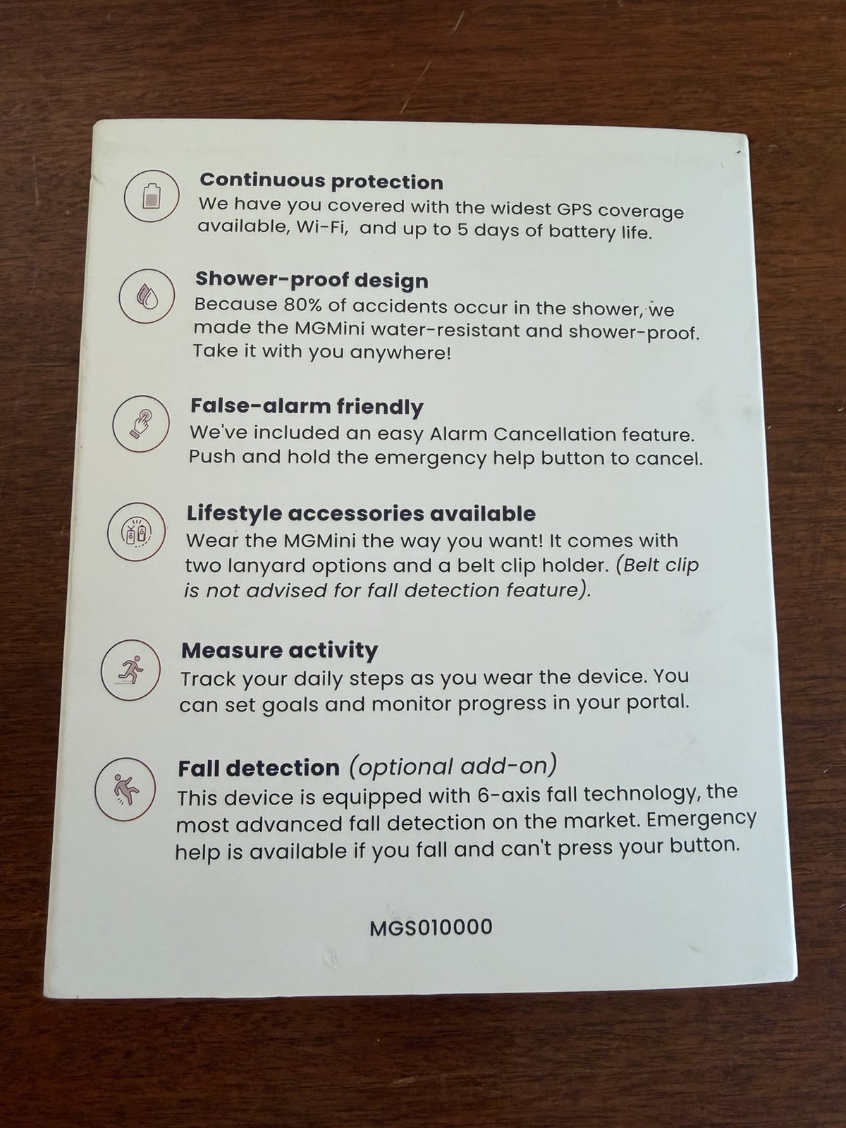 Medical Guardian MGMini | Medical Alert Device for Seniors | Water-Resistant, Em