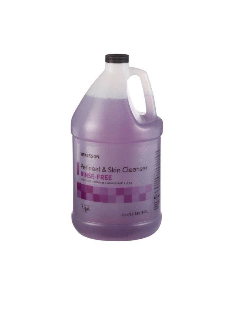McKesson Perineal Wash Rinse-Free Fresh Scent Liquid Skin Cleanser 1 Gal 4 Jugs