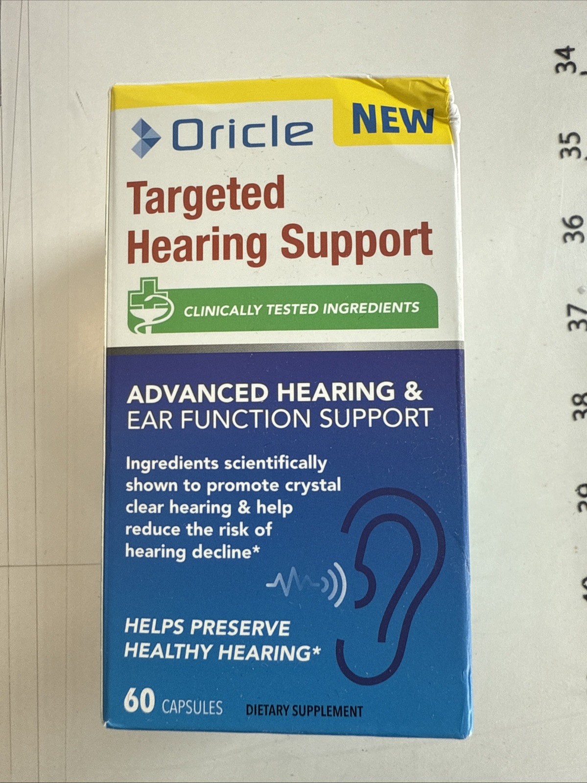 Oricle Targeted Hearing Support Advanced Hearing & Ear Function Support New