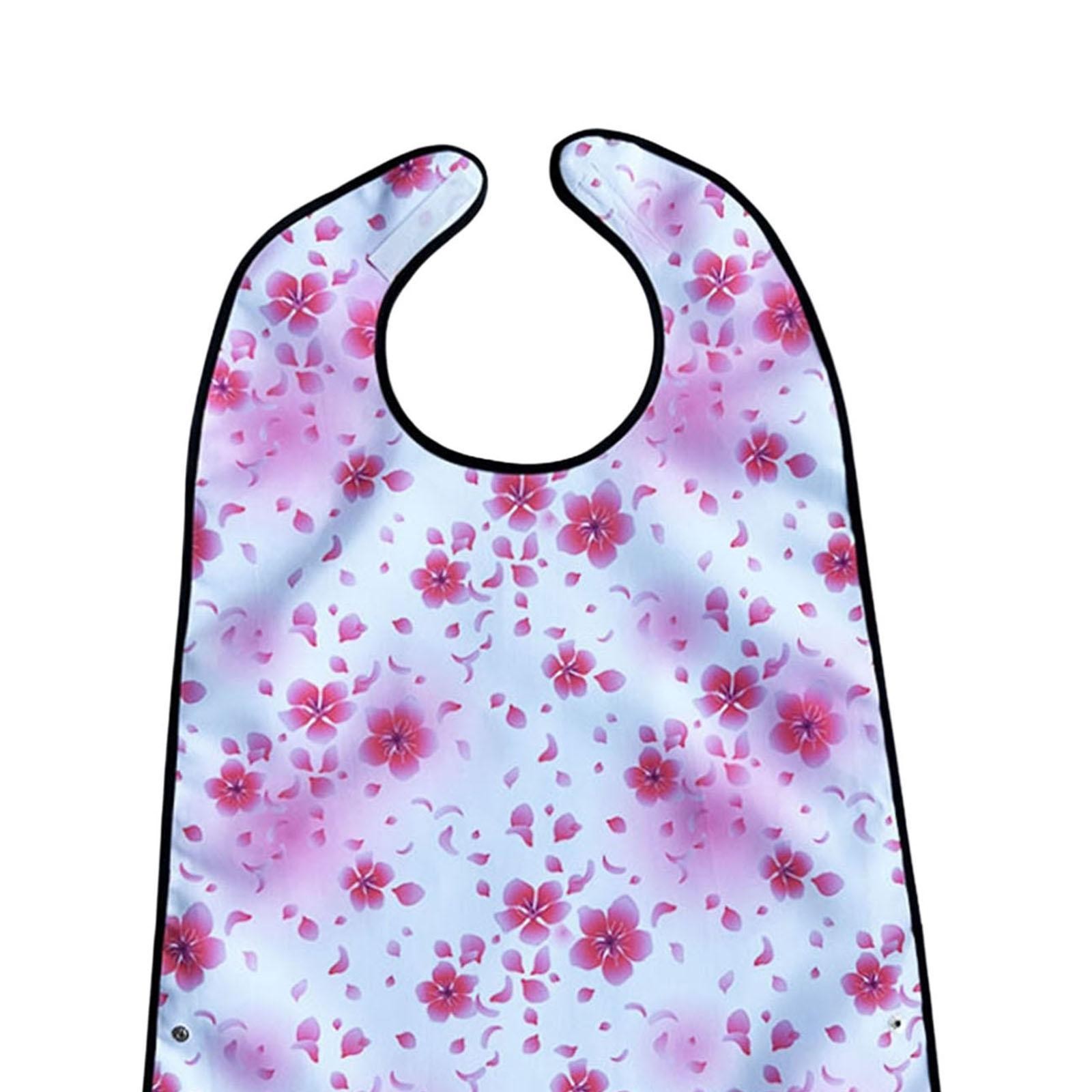 Adult Bibs for Eating Waterproof Full Protection for Elderly Women and Men White
