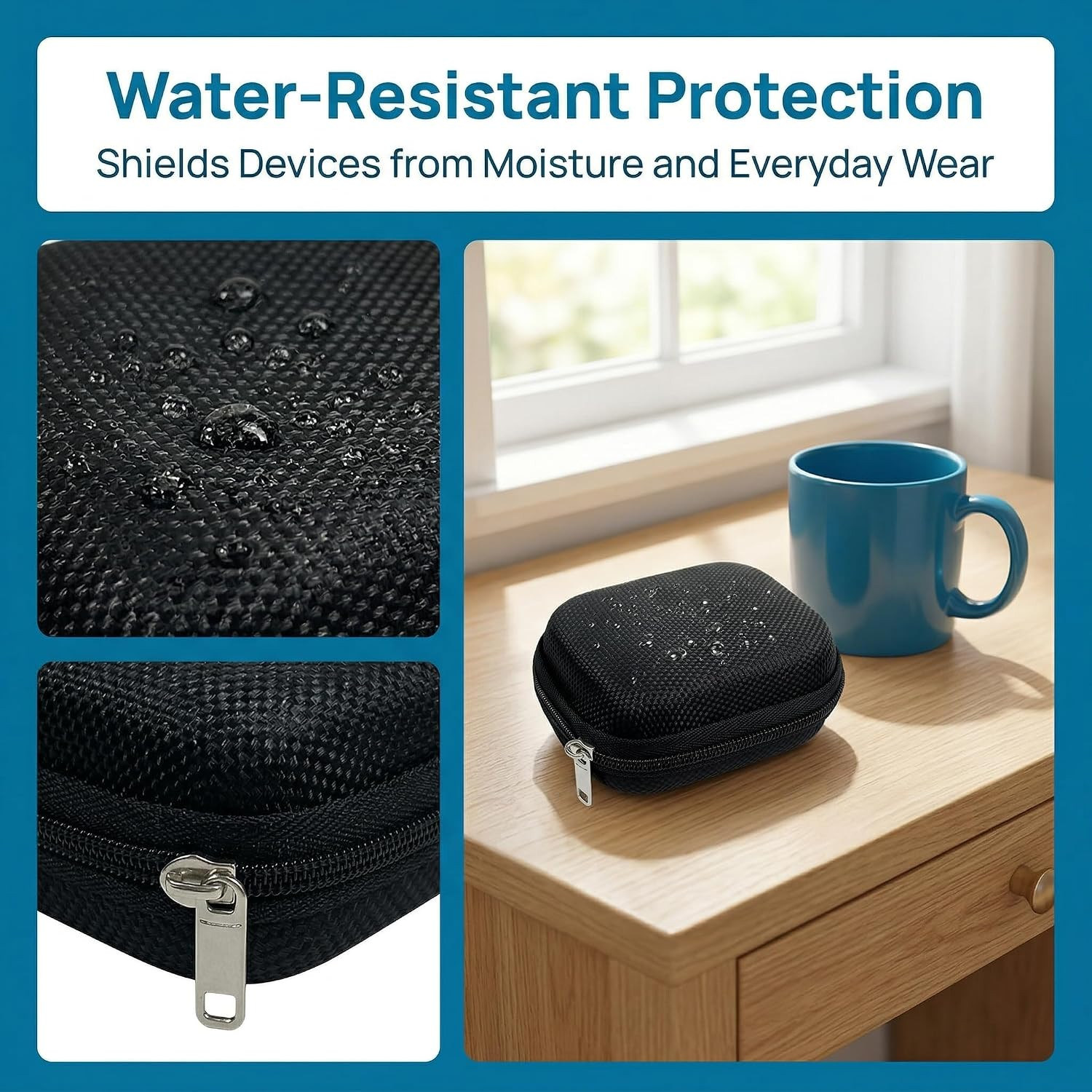 Hearing Aid Case Hard Carrying Pocket Small Waterproof Pouch