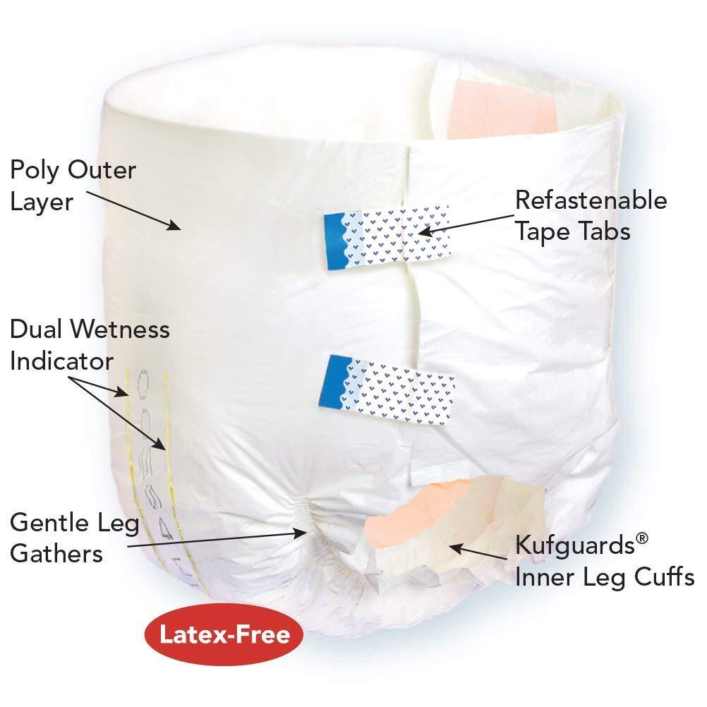 Tranquility ATN Adult Brief Medium 32-44 Inch Heavy Absorbency -192/Case