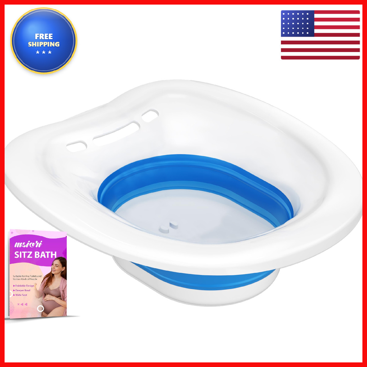 Msiori Sitz Bath For Toilet Sitz Bath For Hemorrhoids – Seat