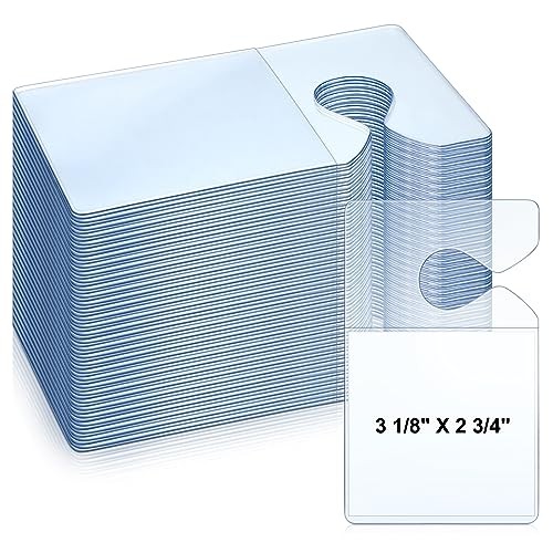 Fainne 100 Pcs Clear Parking Permit Holder Rearview Mirror